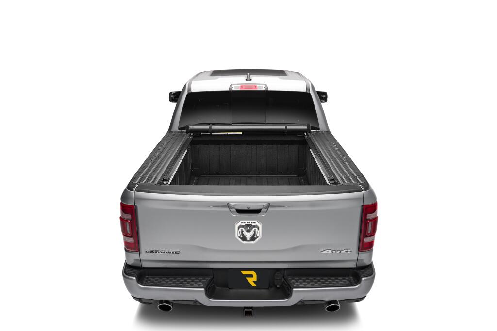 Lo Pro Tonneau Cover Black Black 2019-2027 (New Body Style) Ram 5 Foot 7 Inch Bed with RamBox with or without Multifunction Tailgate Truxedo
