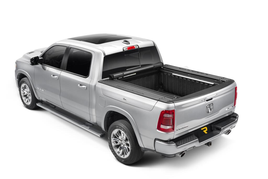 Lo Pro Tonneau Cover Black Black 2019-2027 (New Body Style) Ram 5 Foot 7 Inch Bed with RamBox with or without Multifunction Tailgate Truxedo