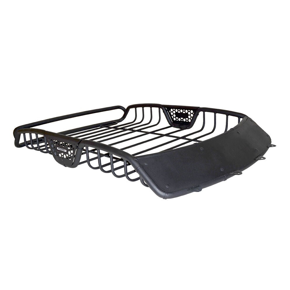 SR10 Tubular Steel Roof Rack with Black Fairings Textured Black Go Rhino