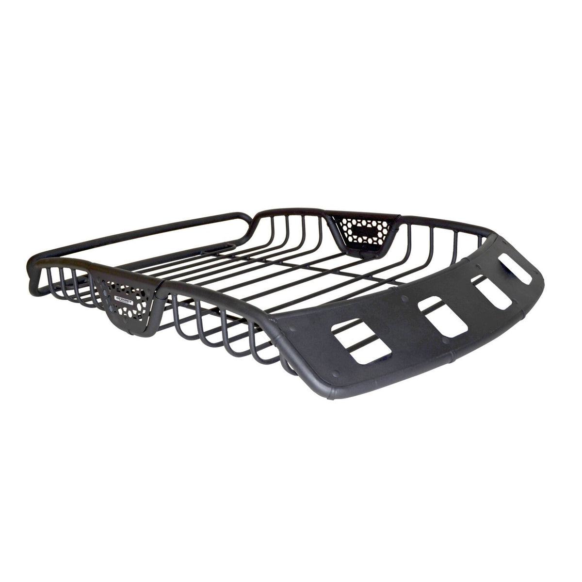 SR40 Tubular Steel Roof Rack With 4x Light Mount Openings 60 Inch Long Textured Black Go Rhino