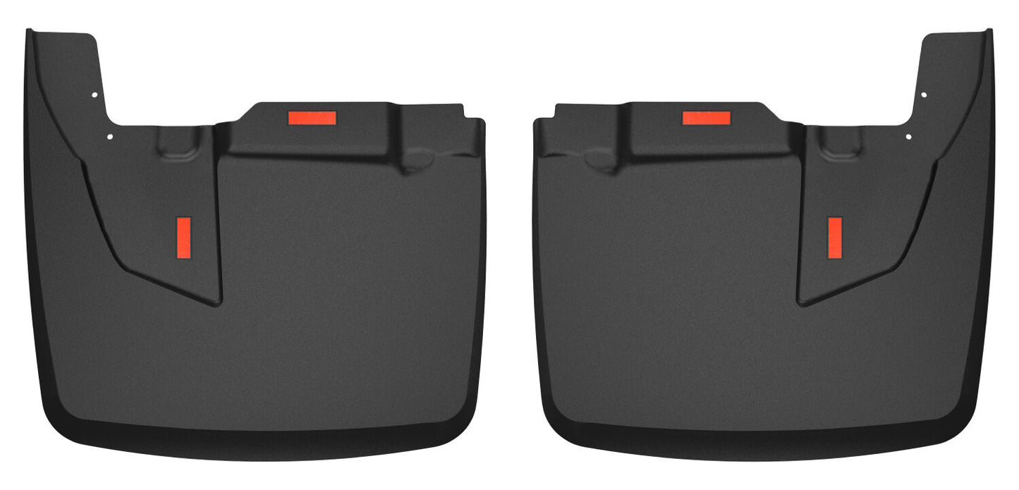 Custom Mud Guards Dually Rear Mud Guards For 2019-2024 3500 with fender flares Husky Liners