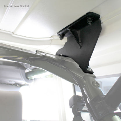 SRM Roll Bar Mounting Kit Jeep JK Mount Textured Black For 2007-2018 Jeep Wrangler JK Go Rhino