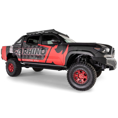 Ceros Low Profile Roof Rack Textured Black 2016-2023 Toyota Tacoma Go Rhino