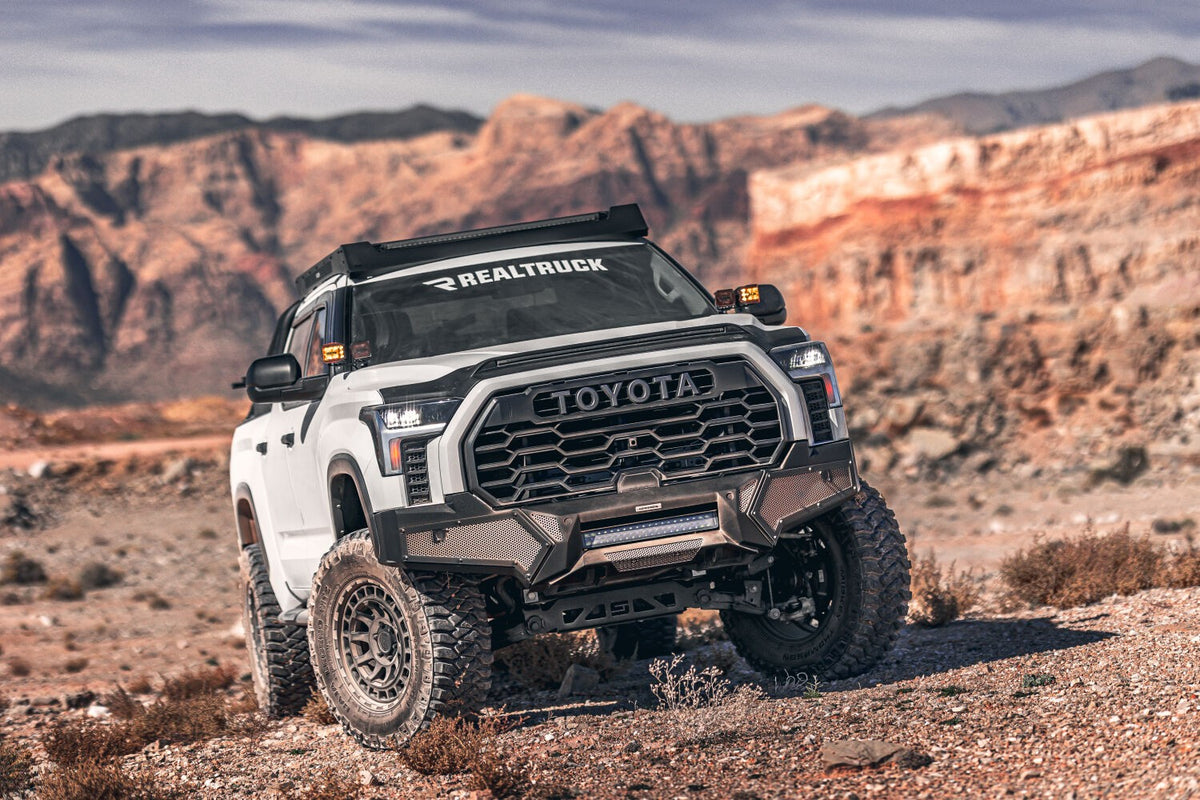 Ceros Low Profile Roof Rack Textured Black 2016-2021 Toyota Tundra Go Rhino