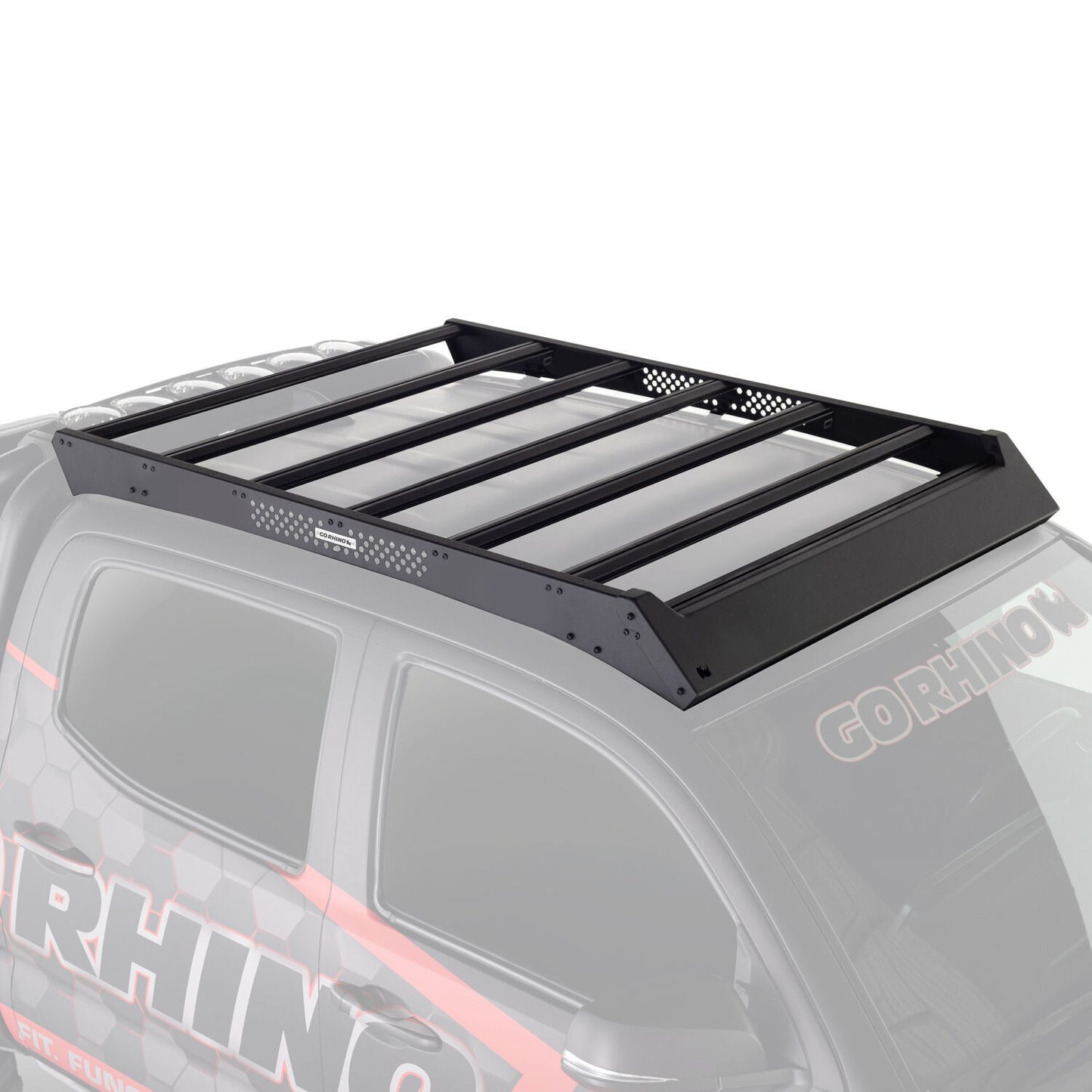 Ceros Low Profile Roof Rack Textured Black 2024-2026 Toyota Tacoma Go Rhino