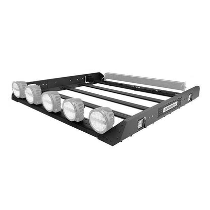 SRM400 68 Inch Fabricated Customizable Steel Basket Roof Rack Textured Black Go Rhino