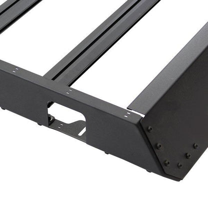 SRM400 68 Inch Fabricated Customizable Steel Basket Roof Rack Textured Black Go Rhino