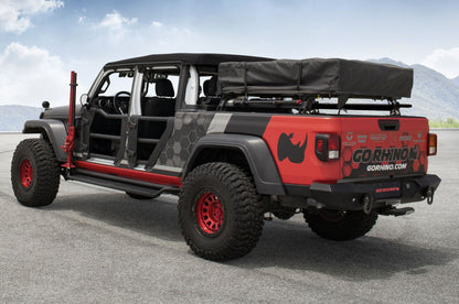 XRS Cross Bars Truck Bed Rail Kit for Mid Sized Trucks without Tonneau Covers Textured Black 2005-2026 Nissan Frontier 2015-2026 Colorado/Canyon 2016-2026 Toyota Tacoma Go Rhino