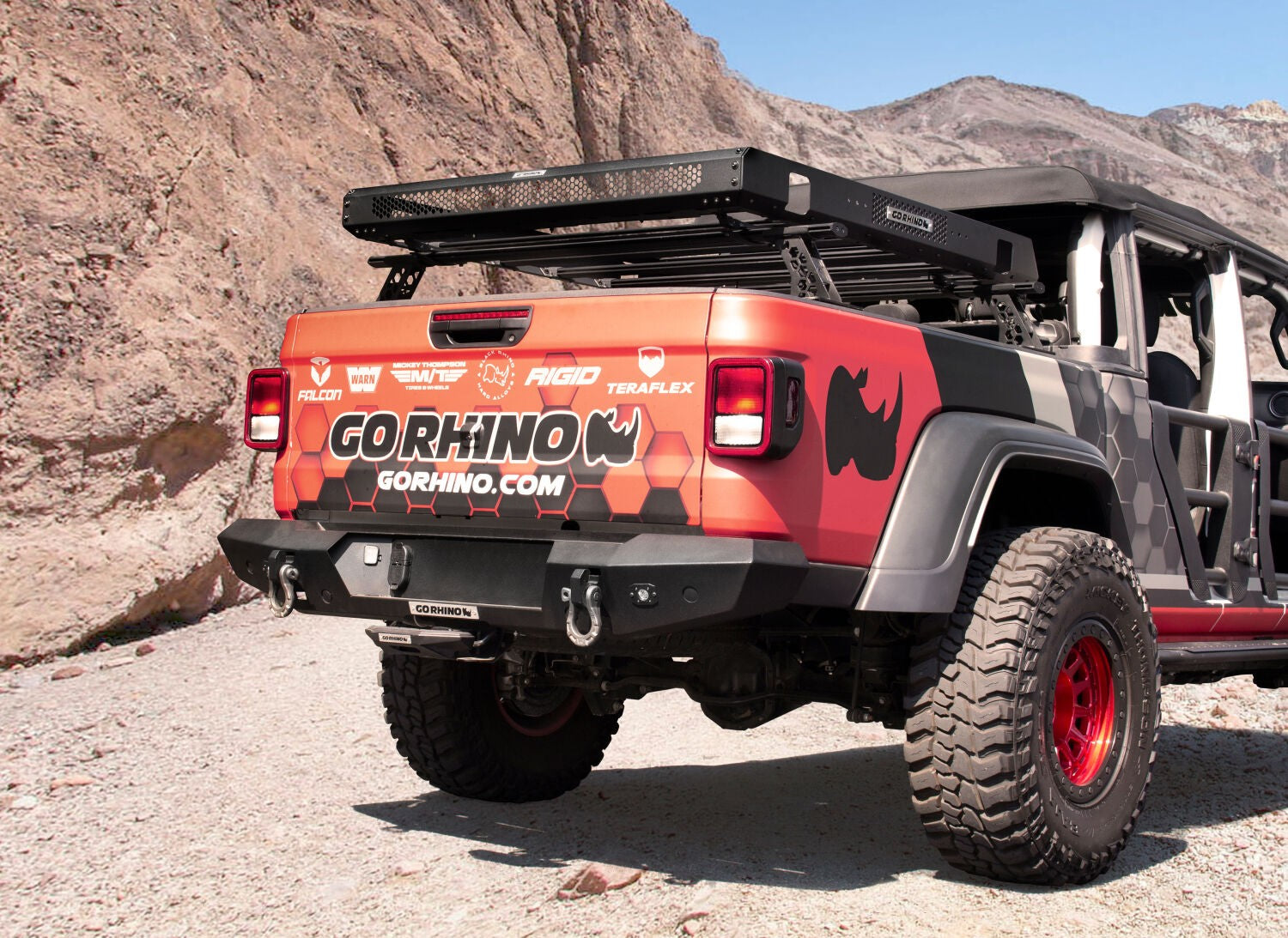 XRS Cross Bars Truck Bed Rail Kit for Mid Sized Trucks without Tonneau Covers Textured Black 2005-2026 Nissan Frontier 2015-2026 Colorado/Canyon 2016-2026 Toyota Tacoma Go Rhino