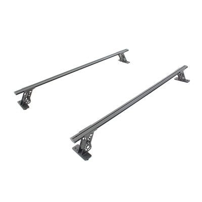 XRS Cross Bars Bed Rail Kit for Full/Mid Sized Trucks W/Tonneau Cover T Tracks Textured Black 2006-2026 Nissan Frontier 2016-2026 Toyota Tacoma 2017-2026 Ford F-250/F-350 Go Rhino