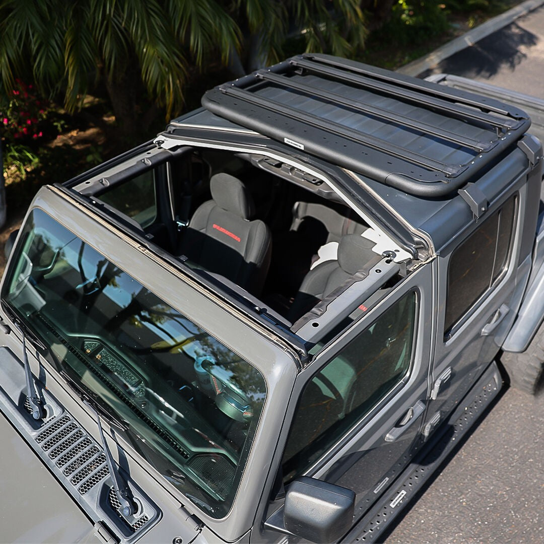 SRM500 35 Inch Flat Platform Roof Rack Textured Black Go Rhino