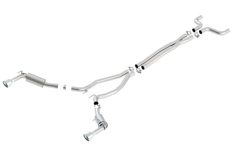 Borla 14-15 Chevy Camaro SS 6.2L V8 Single Split Rear Exit S-Type Catback Exhaust