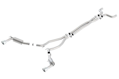 Borla 14-15 Chevy Camaro SS 6.2L V8 Single Split Rear Exit S-Type Catback Exhaust