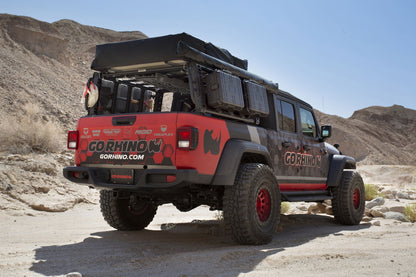 XRS Overland Xtreme Rack Jeep Gladiator JT Textured Black 2020-2025 Jeep Gladiator Go Rhino