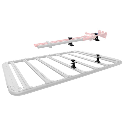 XRS/SRM 4 CORE Mount Kit for Hi Lift Jack Textured Black Go Rhino