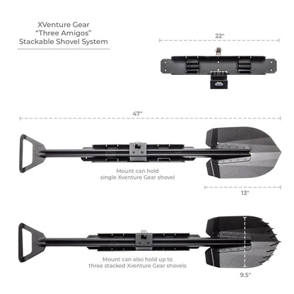 XRS/SRM 4 CORE Shovel Mount Kit Textured Black Go Rhino