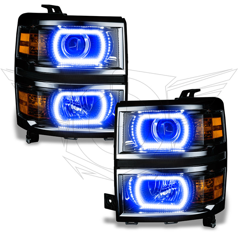 Oracle Chevrolet Silverado 14-15 Halo Kit Projector Style - ColorSHIFT