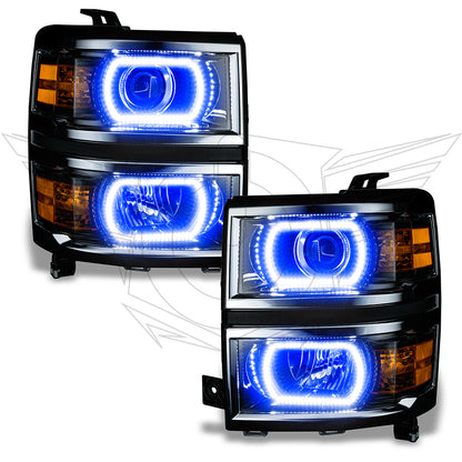 Oracle Chevrolet Silverado 14-15 Halo Kit Projector Style - ColorSHIFT