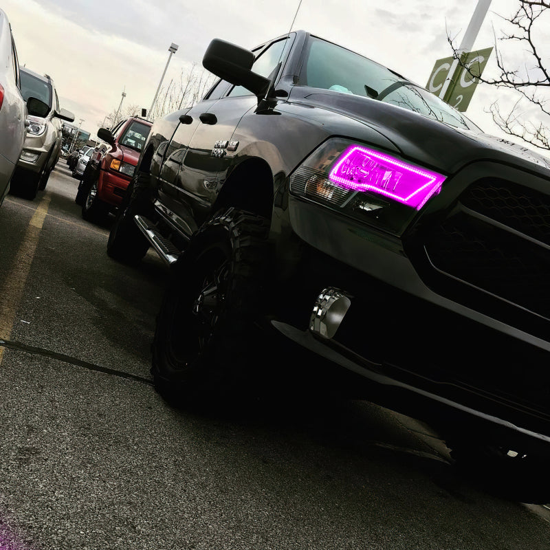 Oracle Dodge Ram Sport 09-18 LED Headlight Halo Kit - ColorSHIFT w/ Simple Controller