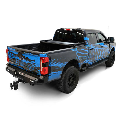 Westin 17-24 Ford F-250/350 Super Duty 6.75ft. Bed Soft Tri-Fold Tonneau Cover - Black