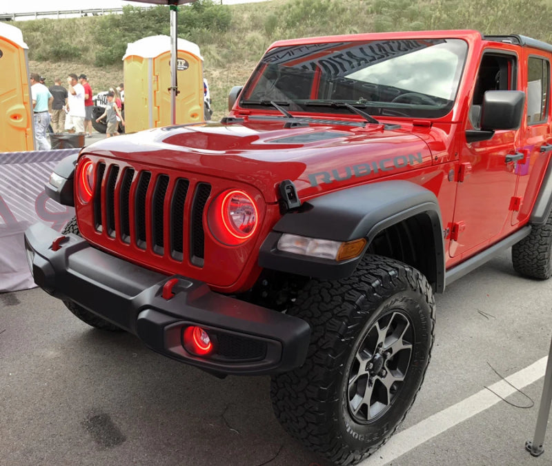 Oracle Jeep Wrangler JL/Gladiator JT LED Surface Mount Headlight Halo Kit - White