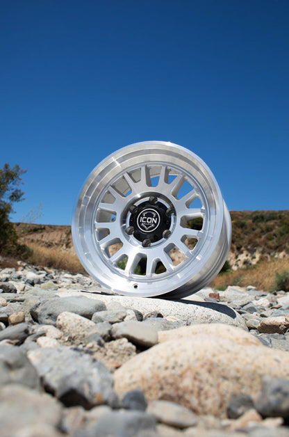 ICON Alloys Anza Silver Machined - 17x8.5 / 6x135 / 6mm / 5in BS