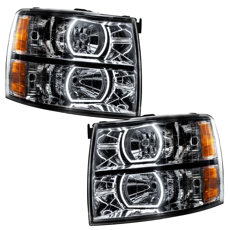Oracle 07-13 Chevy Silverado SMD HL - Black - Square Style - w/ Simple Controller
