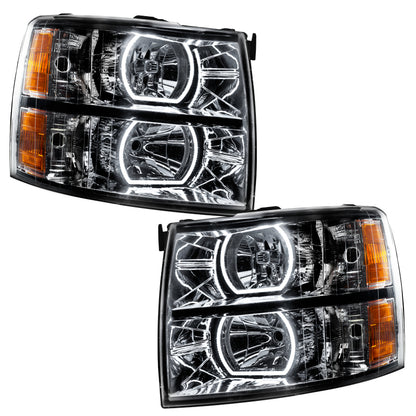 Oracle 07-13 Chevy Silverado SMD HL - Black - Square Style - w/ Simple Controller