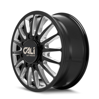 Cali Off-Road 9110D Summit Dually 20x8.25 / 8x200 BP / 115mm Offset / 142mm Hub Gls Blk Mill Wheel