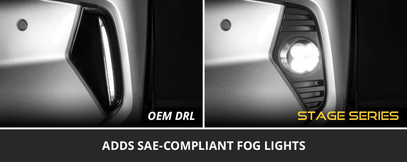 Diode Dynamics 19-22 Toyota RAV4 SS3 Add-On Fog Lamp Kit - White Sport