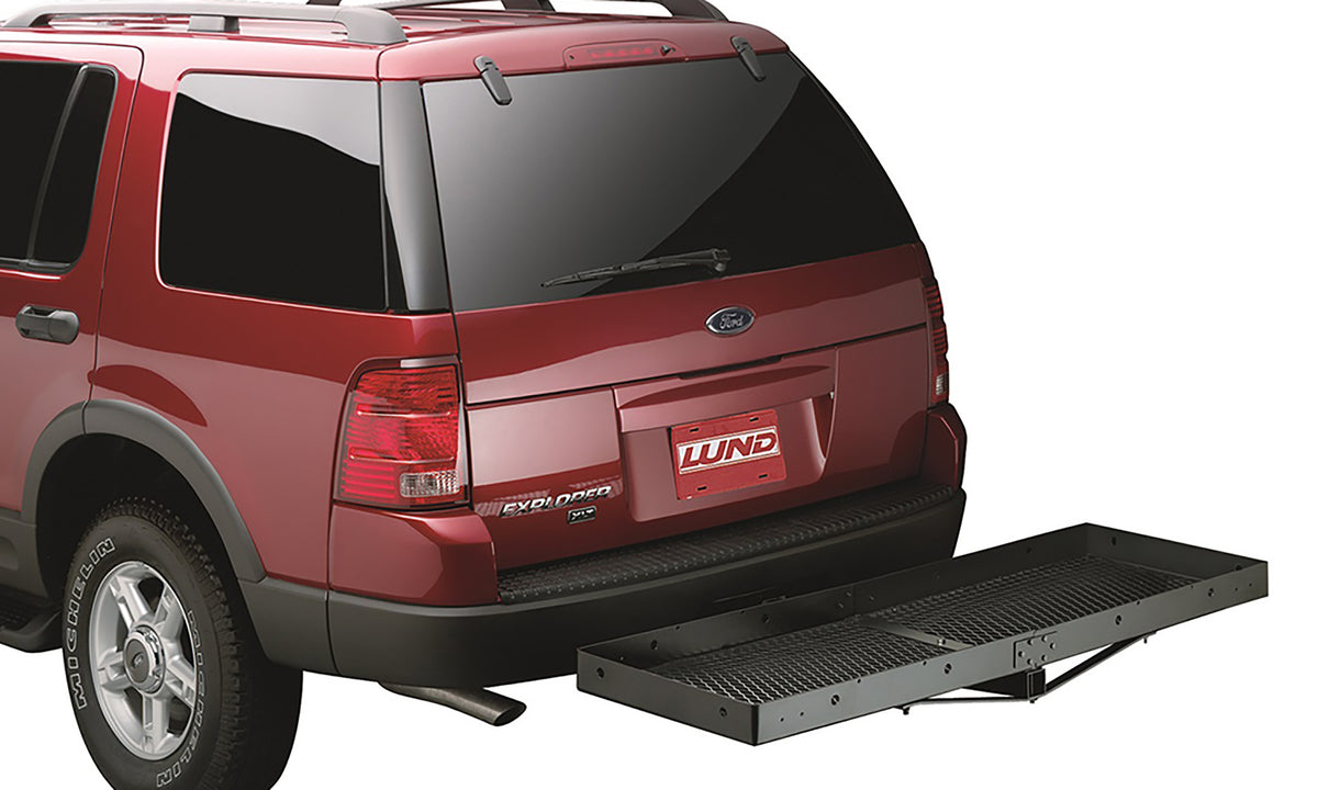 Hitch Mounted Cargo Carrier with 2 in. receiver Lund