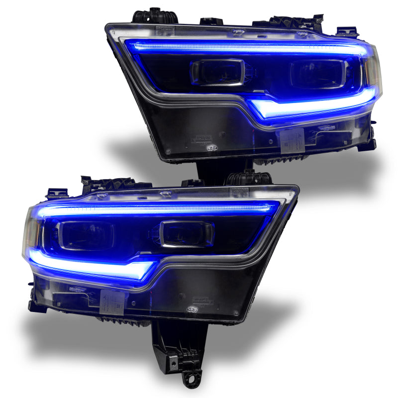 Oracle 19-21 RAM 1500 Projector LED Headlight DRL Kit - RGBW+A w/ BC1 Controller