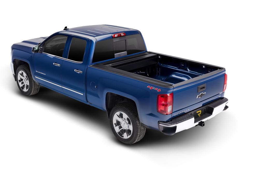 RetraxOne MX Retractable Tonneau Cover Matte One Piece Polycarbonate Finish 2007-2013 Silverado/Sierra 1500/2007-2014 2500 HD/3500 HD 6' 6 inch Bed without Stake Pockets Standard Rails