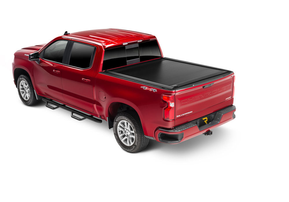 RetraxOne MX Retractable Tonneau Cover Matte One Piece Polycarbonate Finish 2019 (New Body Style)-2026 Silverado/Sierra 1500 6' 7 inch Bed without Stake Pockets Standard Rails