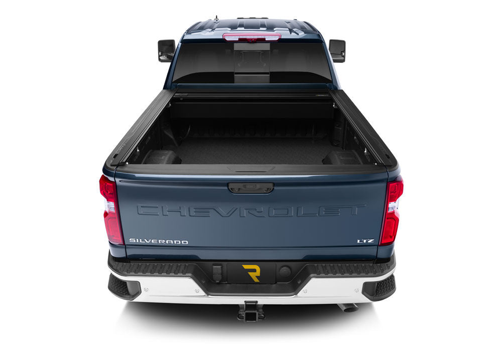 RetraxOne MX Retractable Tonneau Cover Matte One Piece Polycarbonate Finish 2020-2026 Silverado/Sierra 2500 HD/3500 HD 6' 9 inch Bed without Stake Pockets Standard Rails