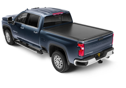 RetraxOne MX Retractable Tonneau Cover Matte One Piece Polycarbonate Finish 2020-2026 Silverado/Sierra 2500 HD/3500 HD 6' 9 inch Bed without Stake Pockets Standard Rails