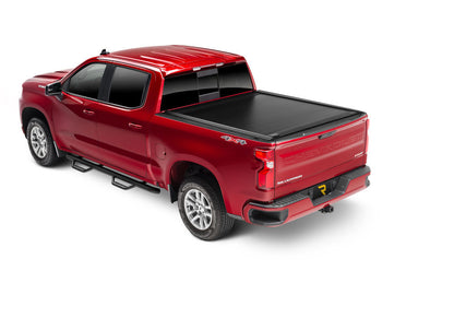 RetraxOne MX Retractable Tonneau Cover Matte One Piece Polycarbonate Finish 2019-2026 GMC Sierra (with CarbonPro Bed) 5' 9 inch Bed without Stake Pockets Standard Rails