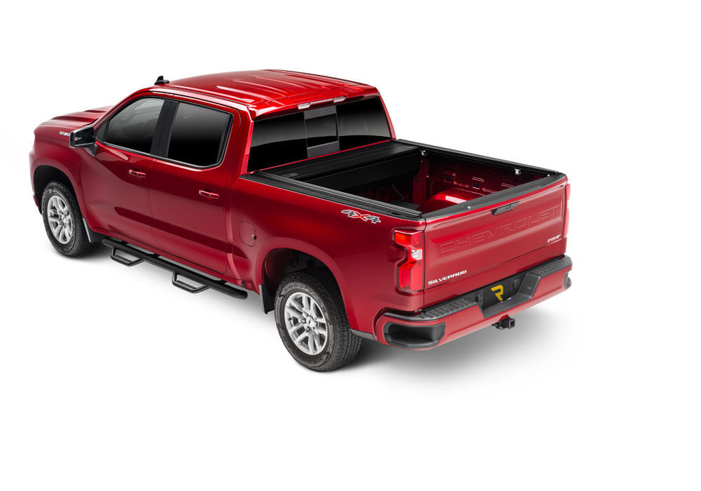 RetraxOne MX Retractable Tonneau Cover Matte One Piece Polycarbonate Finish 2019-2026 GMC Sierra (with CarbonPro Bed) 5' 9 inch Bed without Stake Pockets Standard Rails