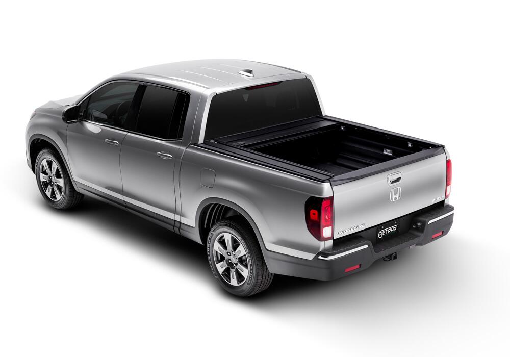 RetraxOne MX Retractable Tonneau Cover Matte One Piece Polycarbonate Finish 2017-2025 Honda Ridgeline without Stake Pockets