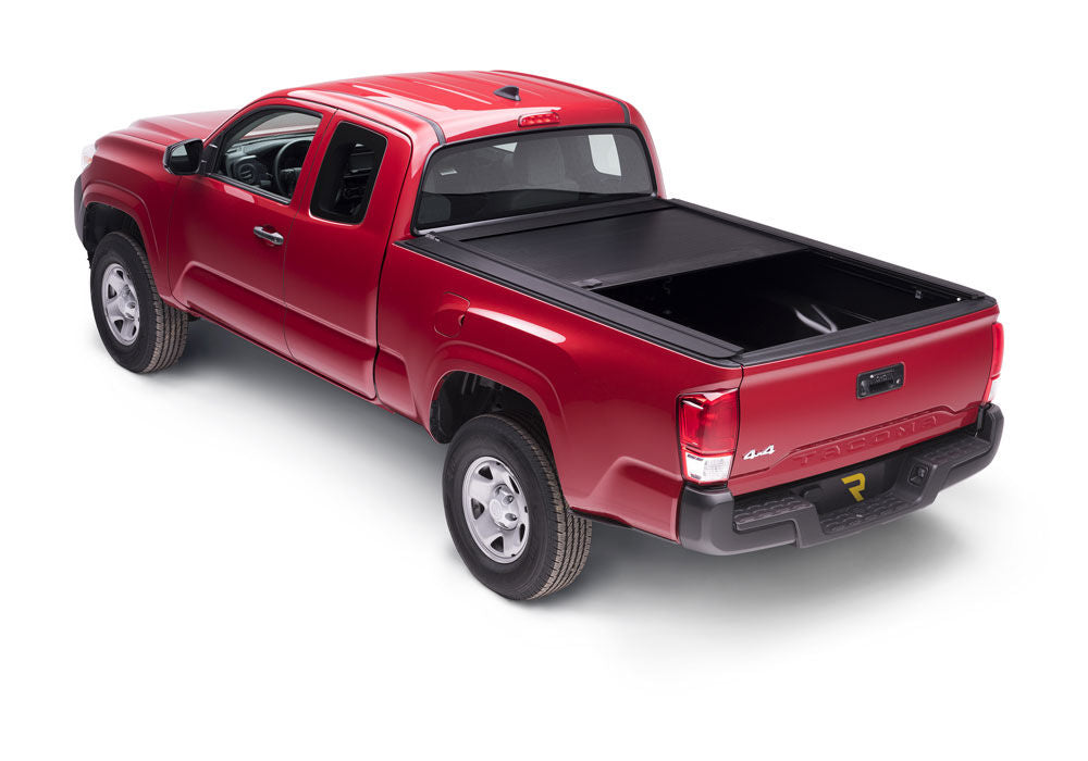 RetraxOne MX Retractable Tonneau Cover Matte One Piece Polycarbonate Finish 2022-2026 Toyota Tundra Regular/Double Cab 6' 7 inch Bed with Deck Rail System without Stake Pockets