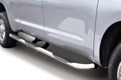 6000 Side Steps With Mounting Bracket Kit 1 Piece Wheel to Wheel Polished Stainless Steel 2015-2025 Ford F-150 Go Rhino