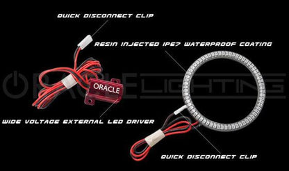 Oracle 11-13 Dodge Durango Surface Mount LED Fog Light Halo Kit - Amber