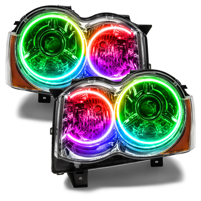 Oracle Jeep Grand Cherokee 08-10 Halo Kit - ColorSHIFT w/ Simple Controller