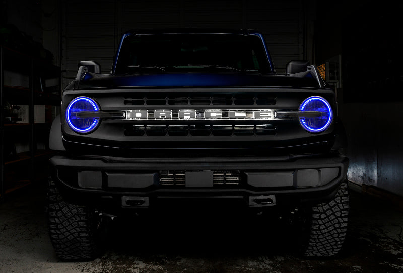 Oracle 2021 Ford Bronco DRL Upgrade w/ Halo Kit - ColorSHIFT w/ RF Controller