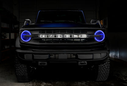 Oracle 2021 Ford Bronco DRL Upgrade w/ Halo Kit - ColorSHIFT w/ RF Controller