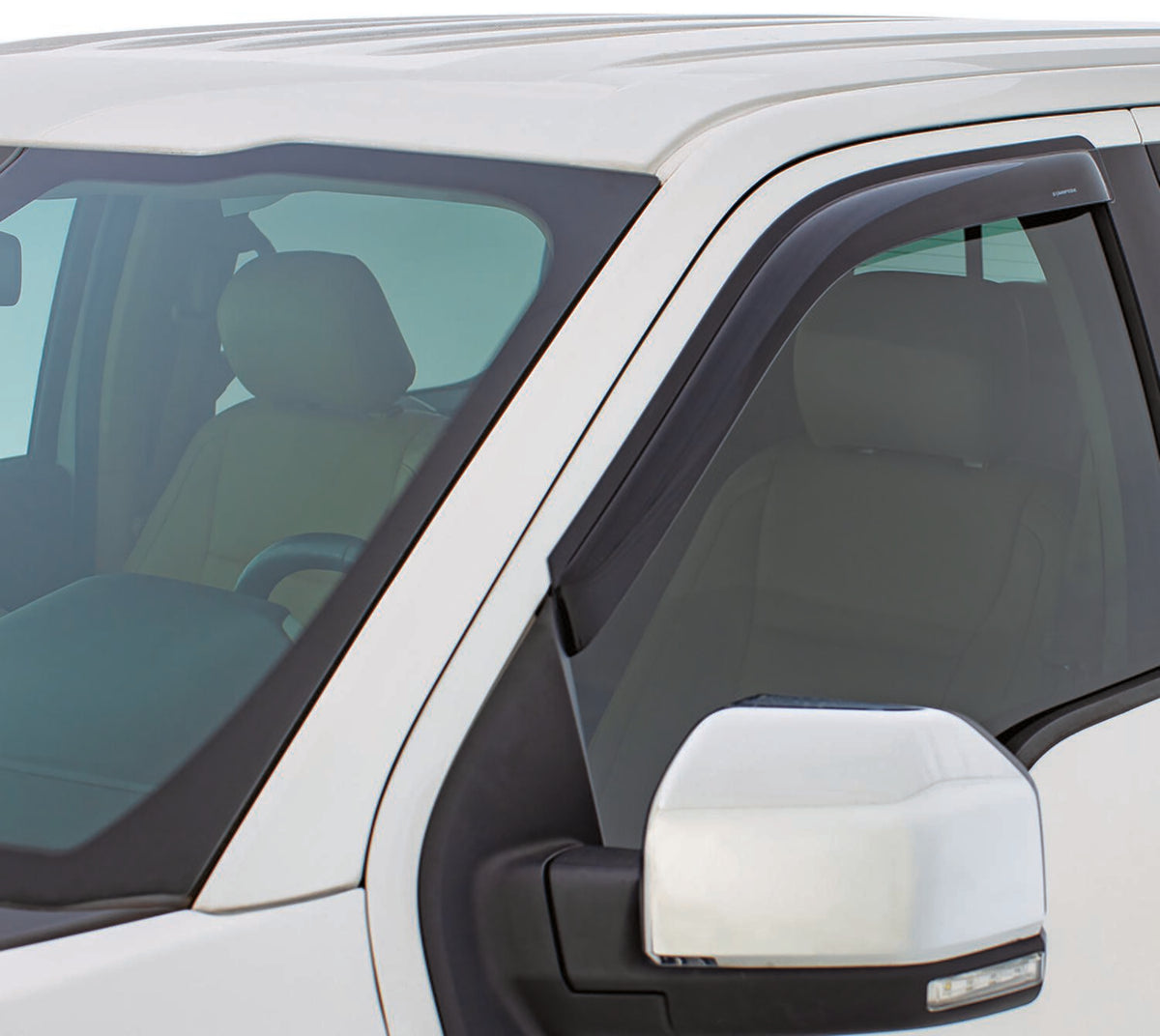Tape-Onz Sidewind Deflector Smoke 2 pc. for 1997-2004 Dodge Dakota Standard Cab Stampede