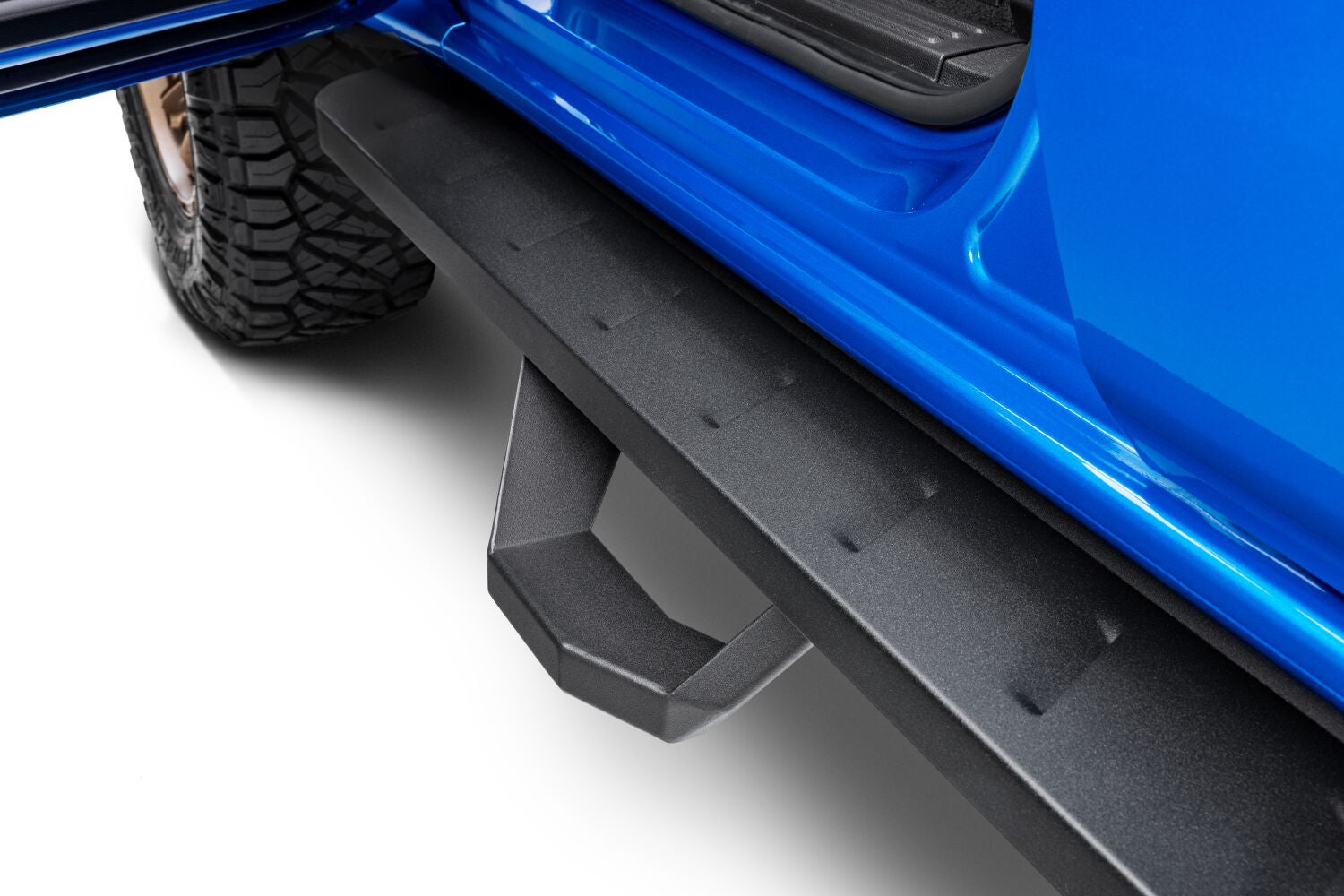 RB10 Running Boards With Mounting Brackets & 2 Pairs of Drop Steps Kit Textured Black 2019-2026 Ford Ranger Go Rhino