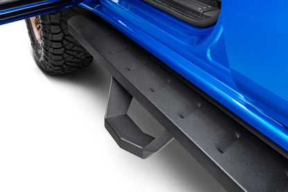 RB10 Running Boards With Mounting Brackets & 2 Pairs of Drop Steps Kit Textured Black 2019-2026 Ford Ranger Go Rhino