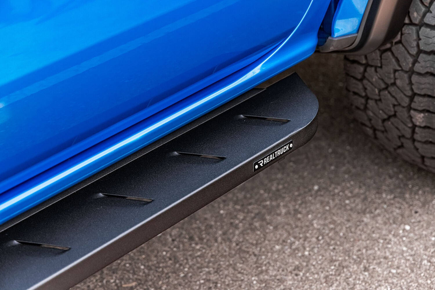 RB10 Running Boards With Mounting Brackets Textured Black 2019-2026 Ford Ranger Go Rhino