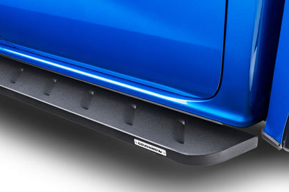 RB10 Running Boards With Mounting Brackets Textured Black 2014-2018 Silverado/Sierra 1500 2015-2018 Silverado/Sierra 2500 HD/3500 HD Go Rhino